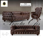 Modern ofis dekorasyonuna uyum sağlayan estetik 7112 Ofis Kanepeleri.