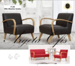 Ergonomik sırt destek alanları sunan estetik 7126 Ofis Kanepeleri.