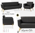 Ergonomik yapısıyla konfor sunan estetik 7213 Ofis Kanepeleri.